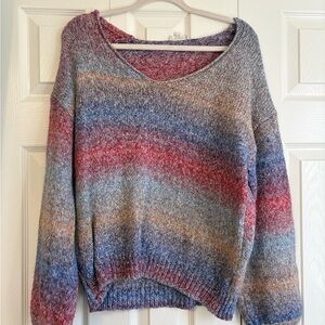 Eesome Multicolor V-Neck Sweater